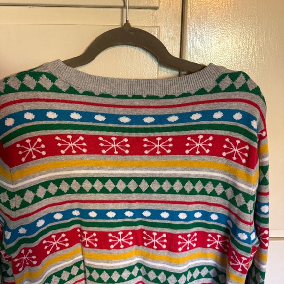 Disney Minnie Mouse Holiday Sweater Snowflakes Size Medium Christmas - Picture 7 of 12